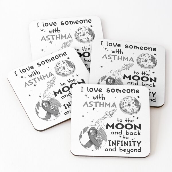 Item preview, I Love Someone With Asthma To The Moon And Back designed and sold by heppenp.