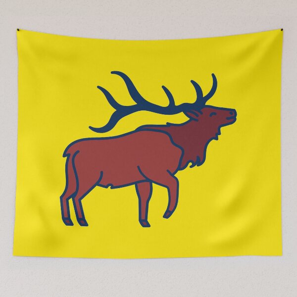 Item preview, Diploo's friends - the majestic brown Elk - yellow designed and sold by TokiPY.