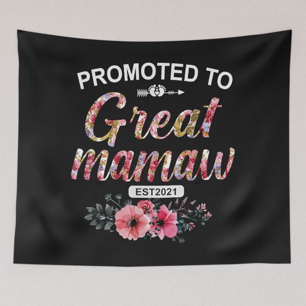 Item preview, Promoted To Great Mamaw Est 2021 Mother's day Tee designed and sold by Ambrosia1234.