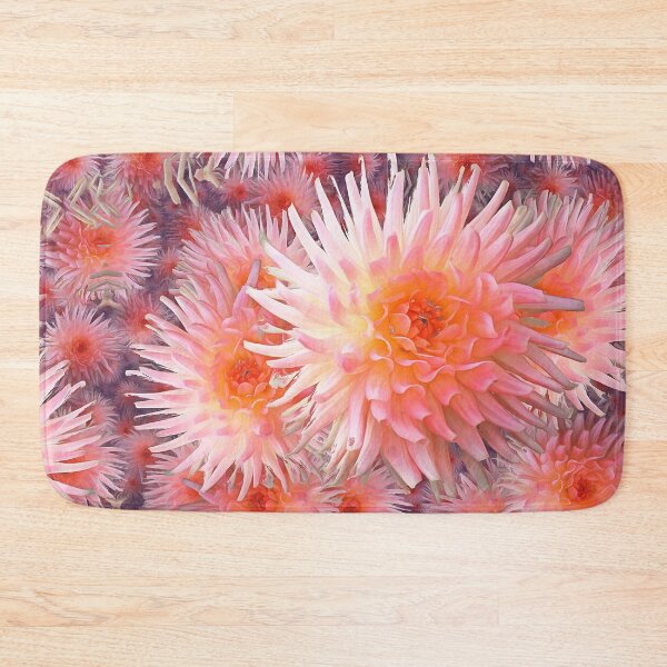 Item preview, Infinite Pink Spiky Dahlias designed and sold by SeaChangeDesign.