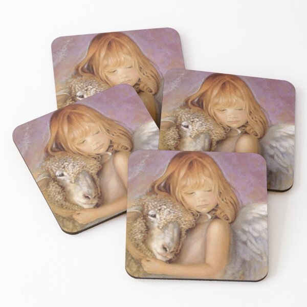 Item preview, Girl Angel With Sheep designed and sold by Rowena Jones.