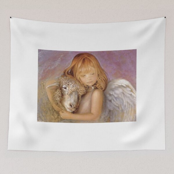 Item preview, Girl Angel With Sheep designed and sold by Rowena Jones.