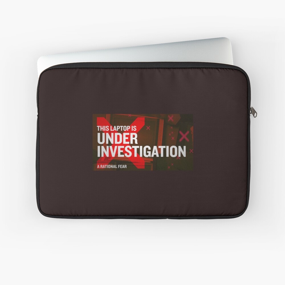 A Rational Fear satirical podcast laptop investigation Laptop Sleeve