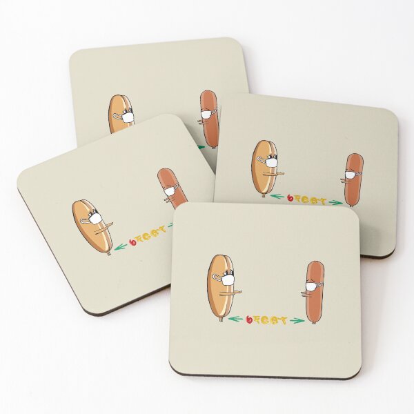 Item preview, Social distancing Hot Dog designed and sold by Huebucket.