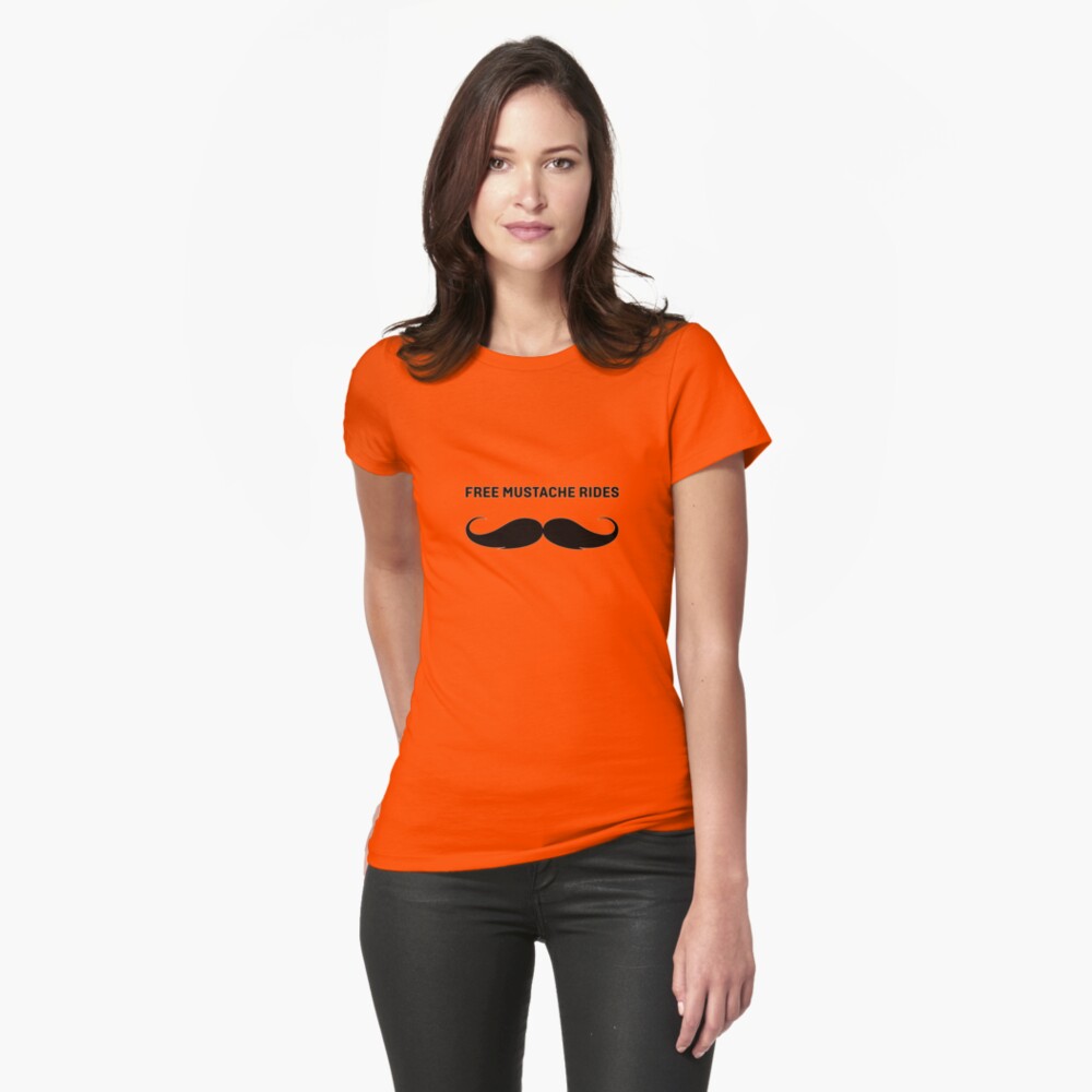 free mustache rides shirt