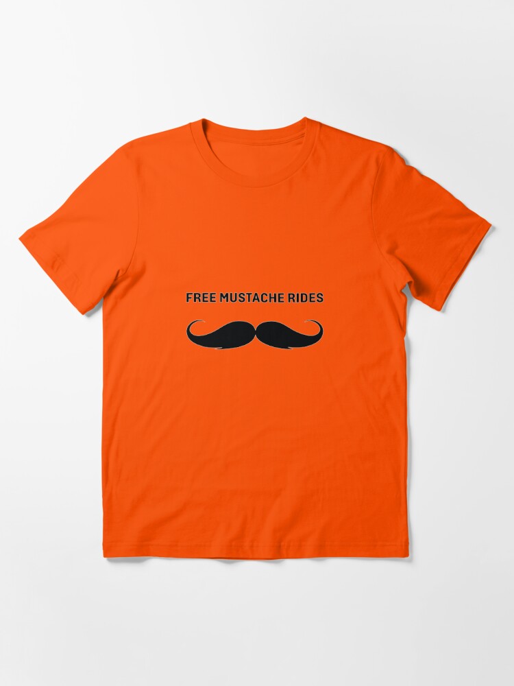 free mustache rides shirt