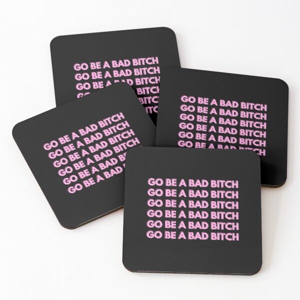 Item preview, Be a bad bitch- pink repeating aesthetic type designed and sold by WanderAesthetic.