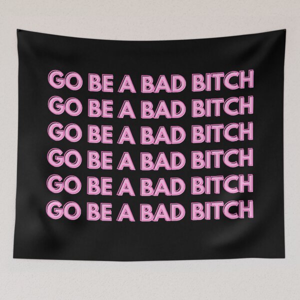 Item preview, Be a bad bitch- pink repeating aesthetic type designed and sold by WanderAesthetic.