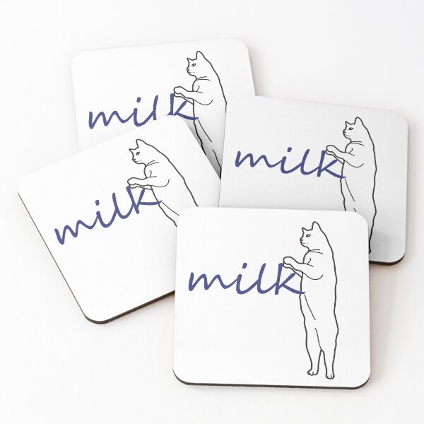 Item preview, white cats print design.  designed and sold by dadamda.