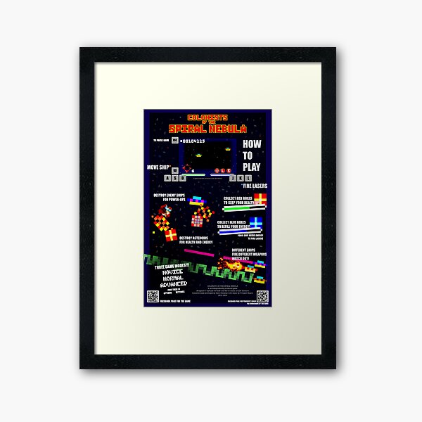 How to Play -- Colonists of the Spiral Nebula Framed Art Print