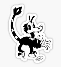 Old Timey Toon 'Raptor Sticker