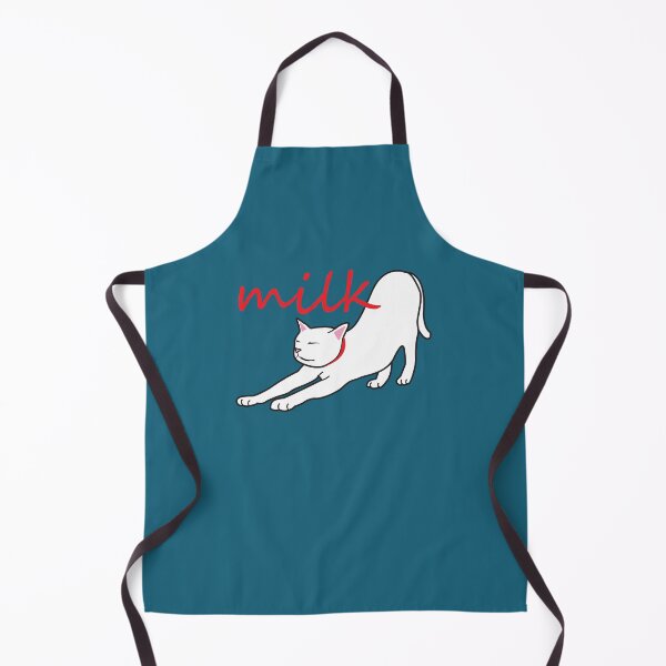 Item preview, white cats milk print design.love designed and sold by dadamda.