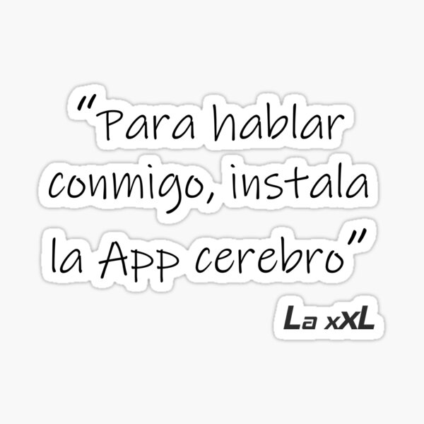 Instala la App cerebro Pegatina