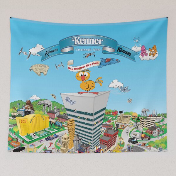 Item preview, Kenner Collector Toy "Fun Map" of Cincinnati, Ohio 80s designed and sold by TimePieceDesign.