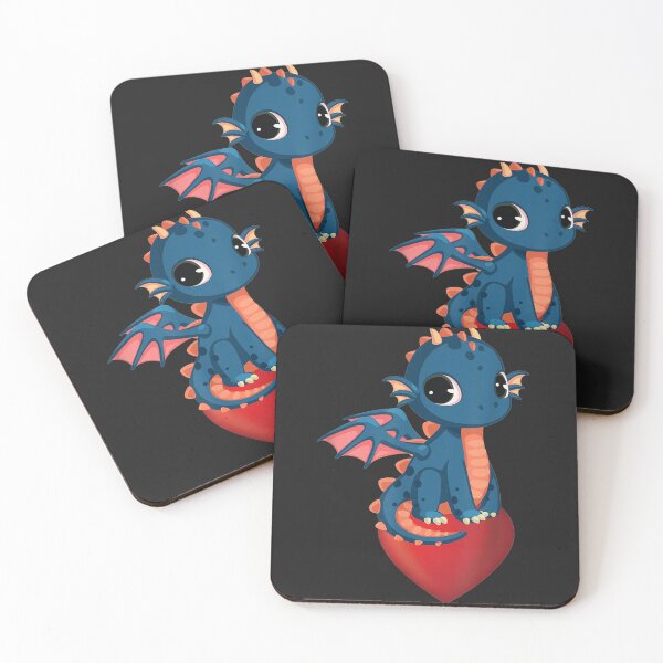 Item preview, Dragon Heart Cute Cartoon Art Gift designed and sold by Faulkshop2.