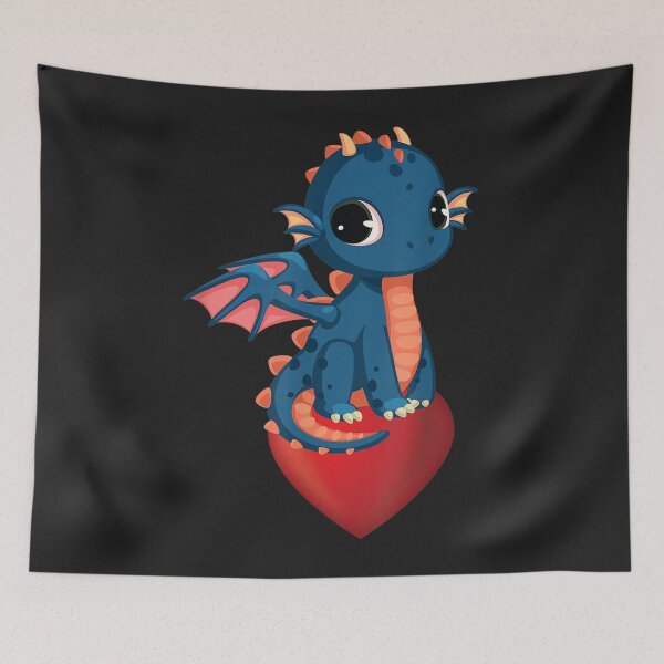 Item preview, Dragon Heart Cute Cartoon Art Gift designed and sold by Faulkshop2.