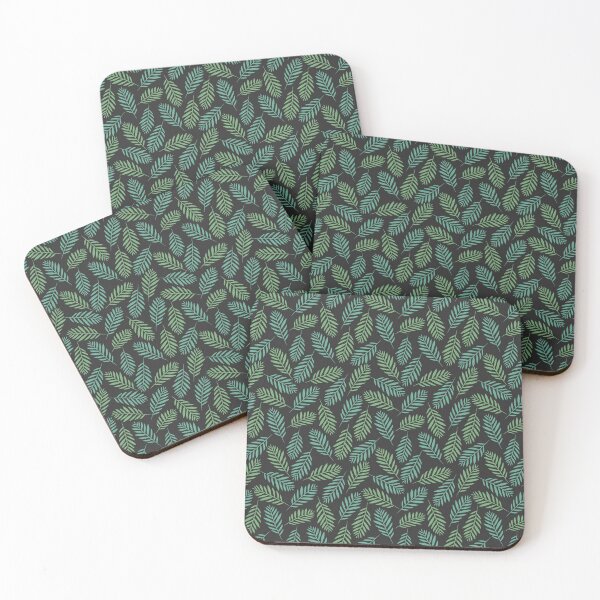 Item preview, Simple Leaf Pattern On Black designed and sold by Sajuade.