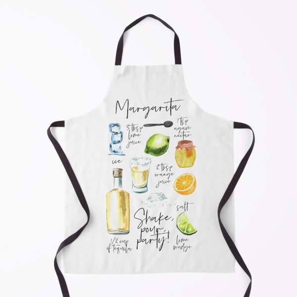 Item preview, Watercolor Margarita Recipe designed and sold by junkydotcom.