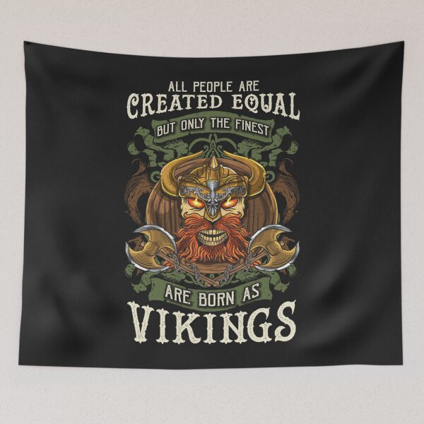 Item preview, Viking Odin Valhalla Skull Born As A Viking designed and sold by Faulkshop2.