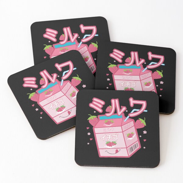 Item preview, Japanese Strawberry Milk Shake Aesthetic Kawaii Otaku  designed and sold by alenaz.