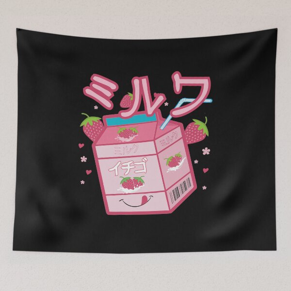 Item preview, Japanese Strawberry Milk Shake Aesthetic Kawaii Otaku  designed and sold by alenaz.