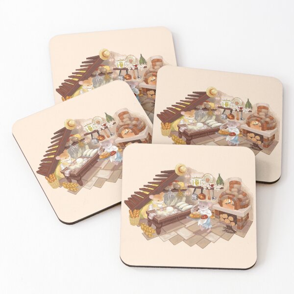 Item preview, Cottagecore Mice Making Bread designed and sold by Jieul.
