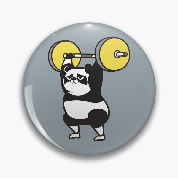 Item preview, The snatch weightlifting Panda designed and sold by Huebucket.