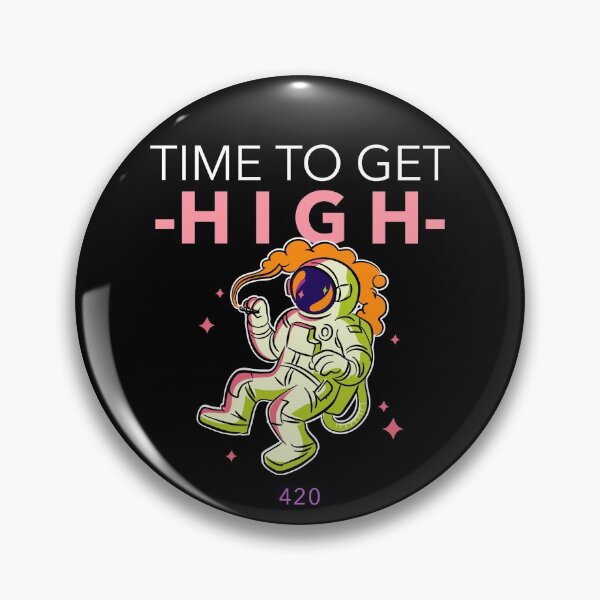 Item preview, 420 Time To Get High Astronaut designed and sold by Craftaholic.
