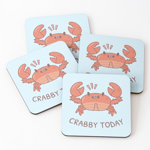 Item preview, Funny Crabby Today Grouchy Crab Pun designed and sold by rustydoodle.