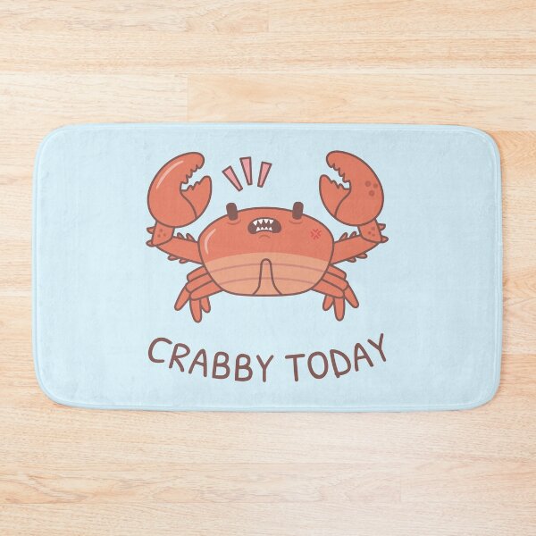 Item preview, Funny Crabby Today Grouchy Crab Pun designed and sold by rustydoodle.