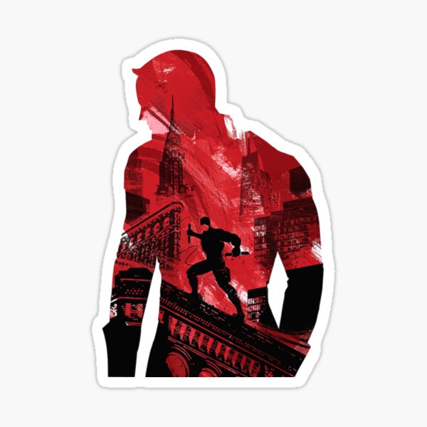 THE RED DEVIL HERO SHIRT Sticker