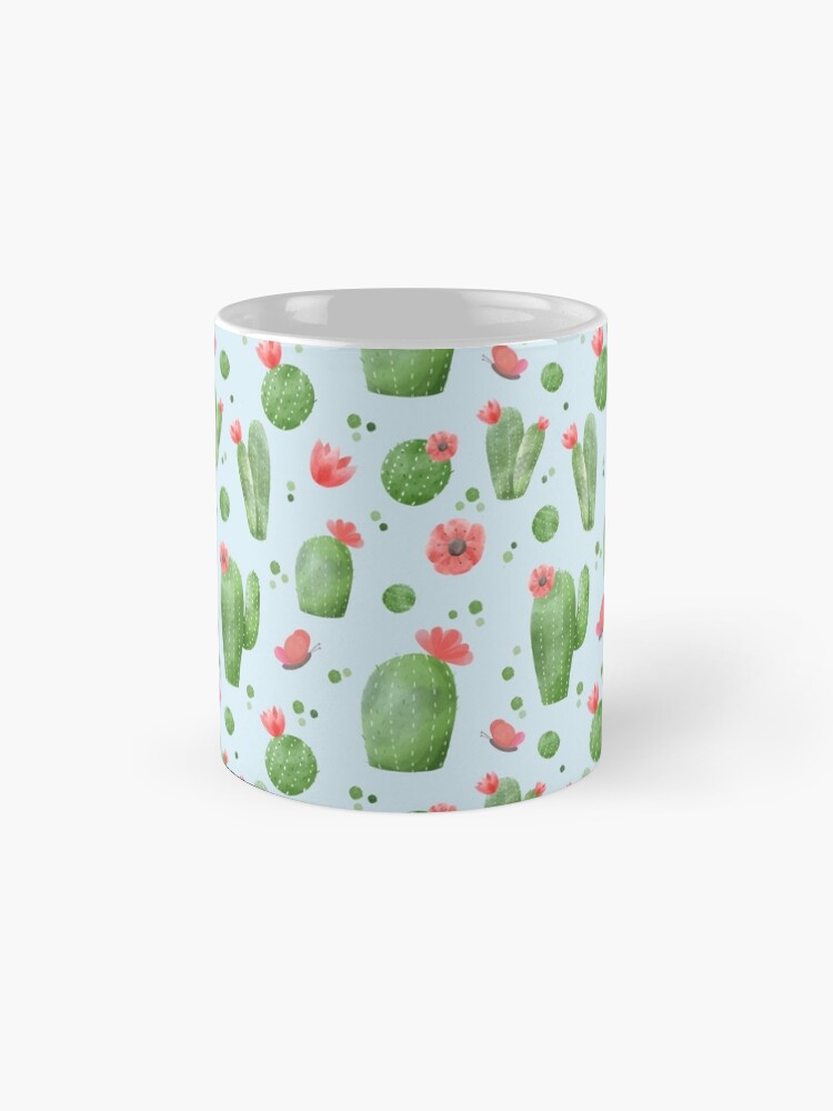 Thumbnail 4 of 6, Coffee Mug, Cactus blue designed and sold by MatejaLukezic.