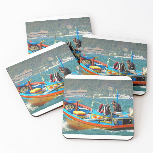 Item preview, Thai fishing boat at sea designed and sold by Anita van Gendt.