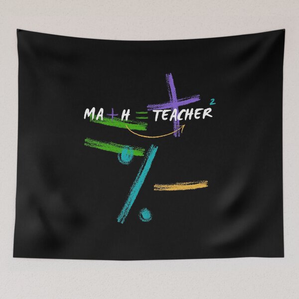 Item preview, Colorful Math Sign Teacher Professional Design designed and sold by fosterahope.