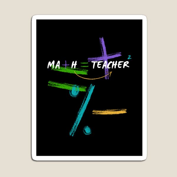 Item preview, Colorful Math Sign Teacher Professional Design designed and sold by fosterahope.