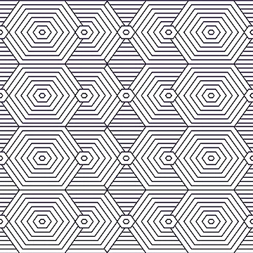 Artwork thumbnail, Geometric Tile Pattern Design  by beanibooi
