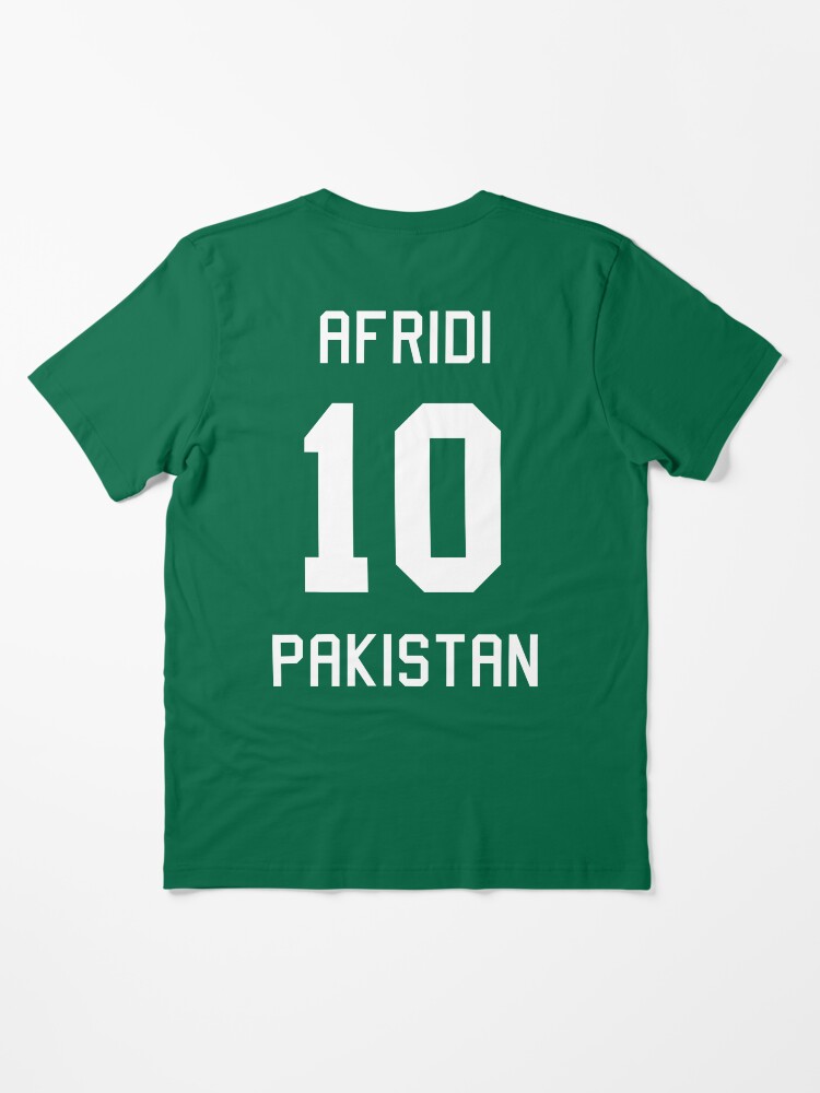 Shahid Afridi | 10 | Pakistan Cricket Jersey Essential T-Shirt