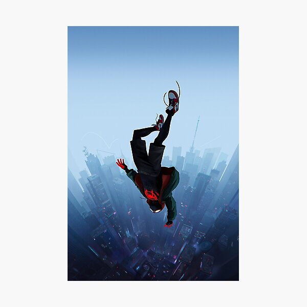 Miles Morales jump Photographic Print