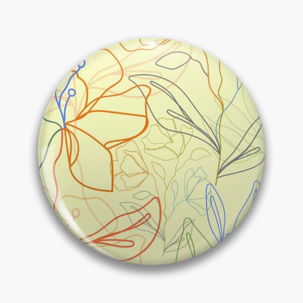 Item preview, The minimal florals (yellow) designed and sold by ojasha.