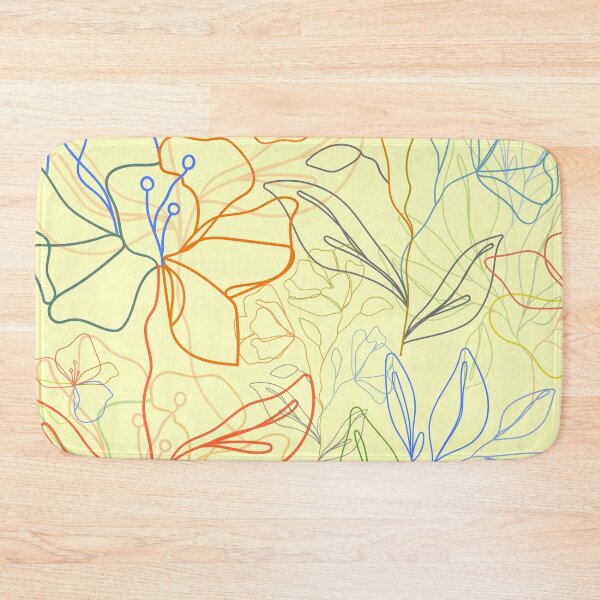 Item preview, The minimal florals (yellow) designed and sold by ojasha.