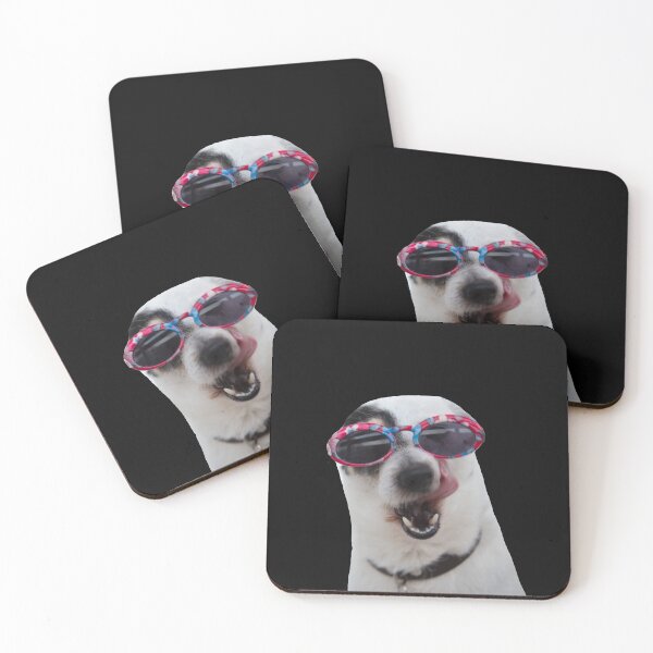 Item preview, Dog Stickers: Dog wearing Shades designed and sold by Memiefy.