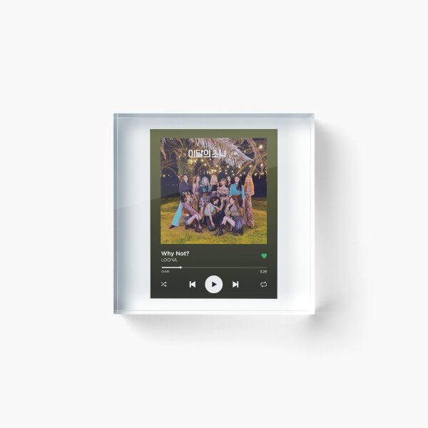 Item preview, LOONA WHY NOT Spotify Themed Playback Screen designed and sold by neveroneArt.