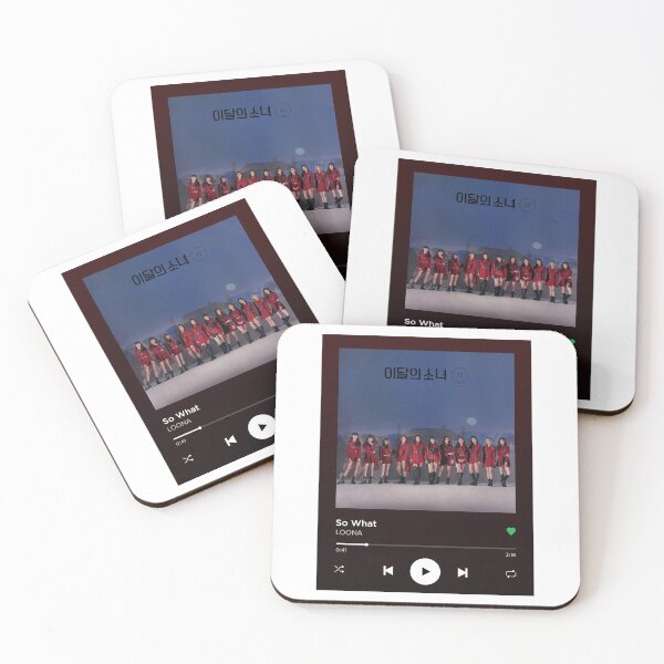 Item preview, LOONA SO WHAT Spotify Themed Playback Screen designed and sold by neveroneArt.