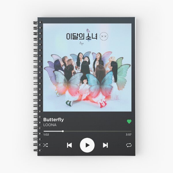 Item preview, LOONA BUTTERFLY Spotify Themed Playback Screen designed and sold by neveroneArt.