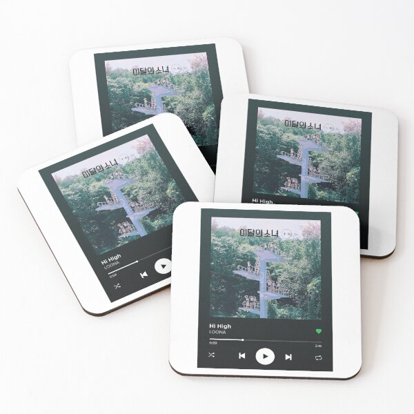 Item preview, LOONA HI HIGH Spotify Themed Playback Screen designed and sold by neveroneArt.