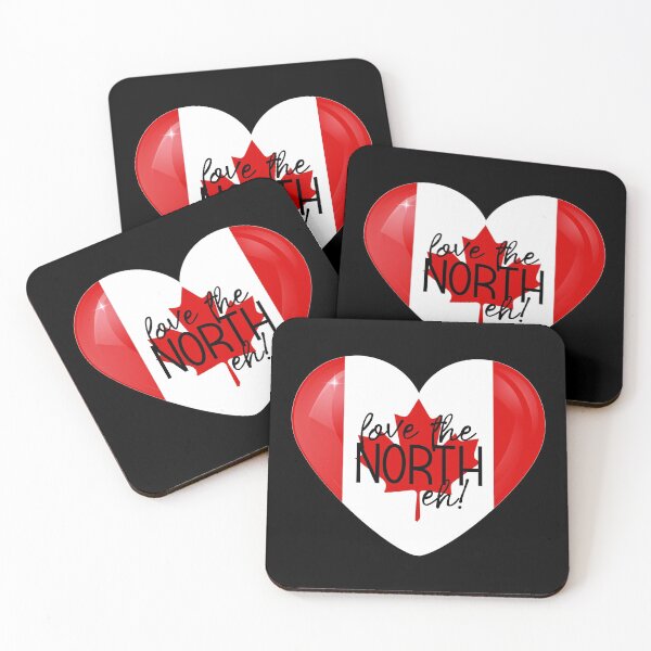Item preview, Love the North, Eh! (on black) designed and sold by PawsitiveMum.