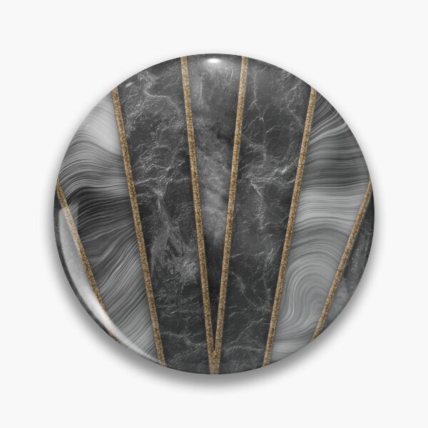 Item preview, Elegant Grey Stained Glass Art Deco Window With Marble And Gemstone designed and sold by artsandsoul.