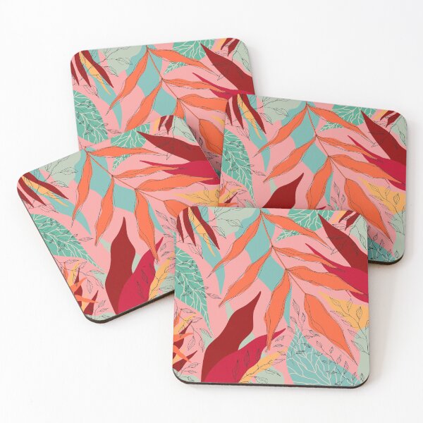 Item preview, Tropical Florals - Orange Pink Palette designed and sold by hannyhoney.