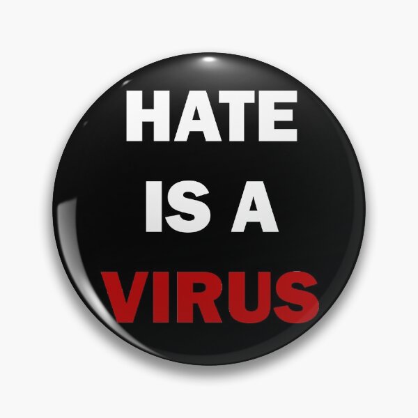 Item preview, Hate is a virus designed and sold by ValentinaHramov.