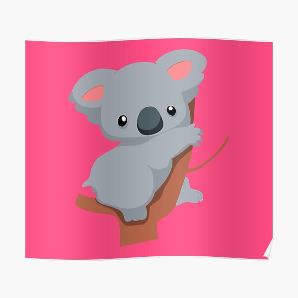 Posters Cute Baby Koala Redbubble